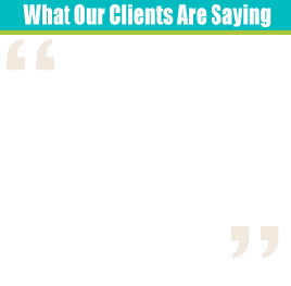 what our clients are saying