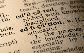 education from dictionary photo